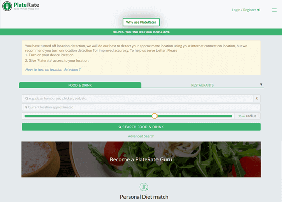 platerate-screen